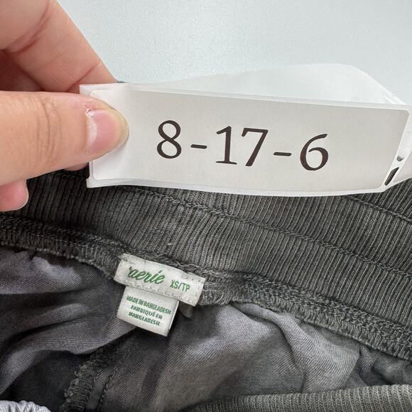 Aerie Pants Womens XS Gray Cargo Jogger Utility Stretch‎ Drawstring Waist Casual - Picture 3 of 9